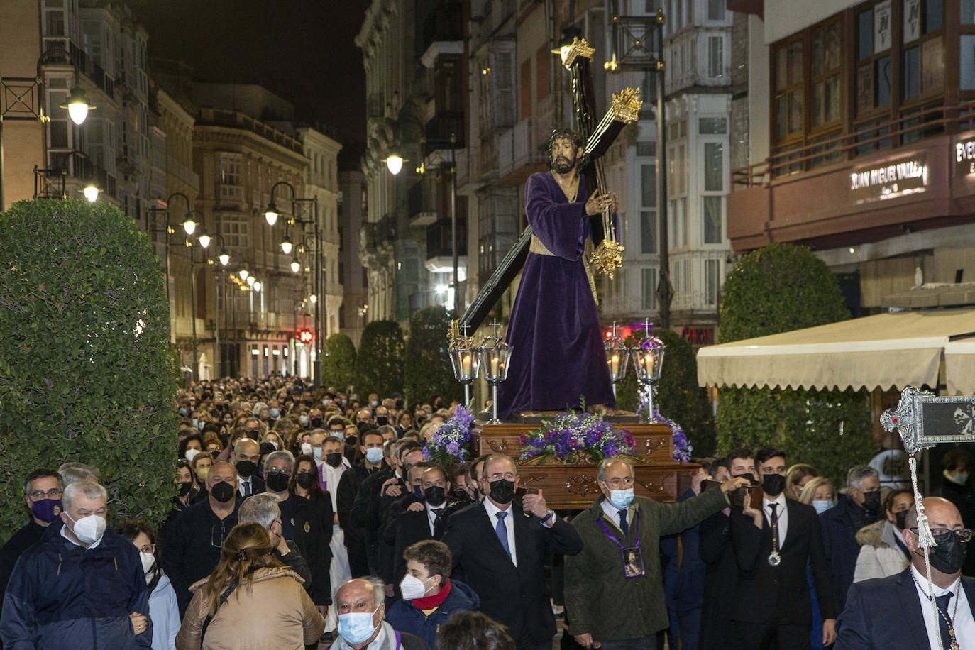 Fotos: La Cofradía Marraja celebra su vía crucis en Cartagena