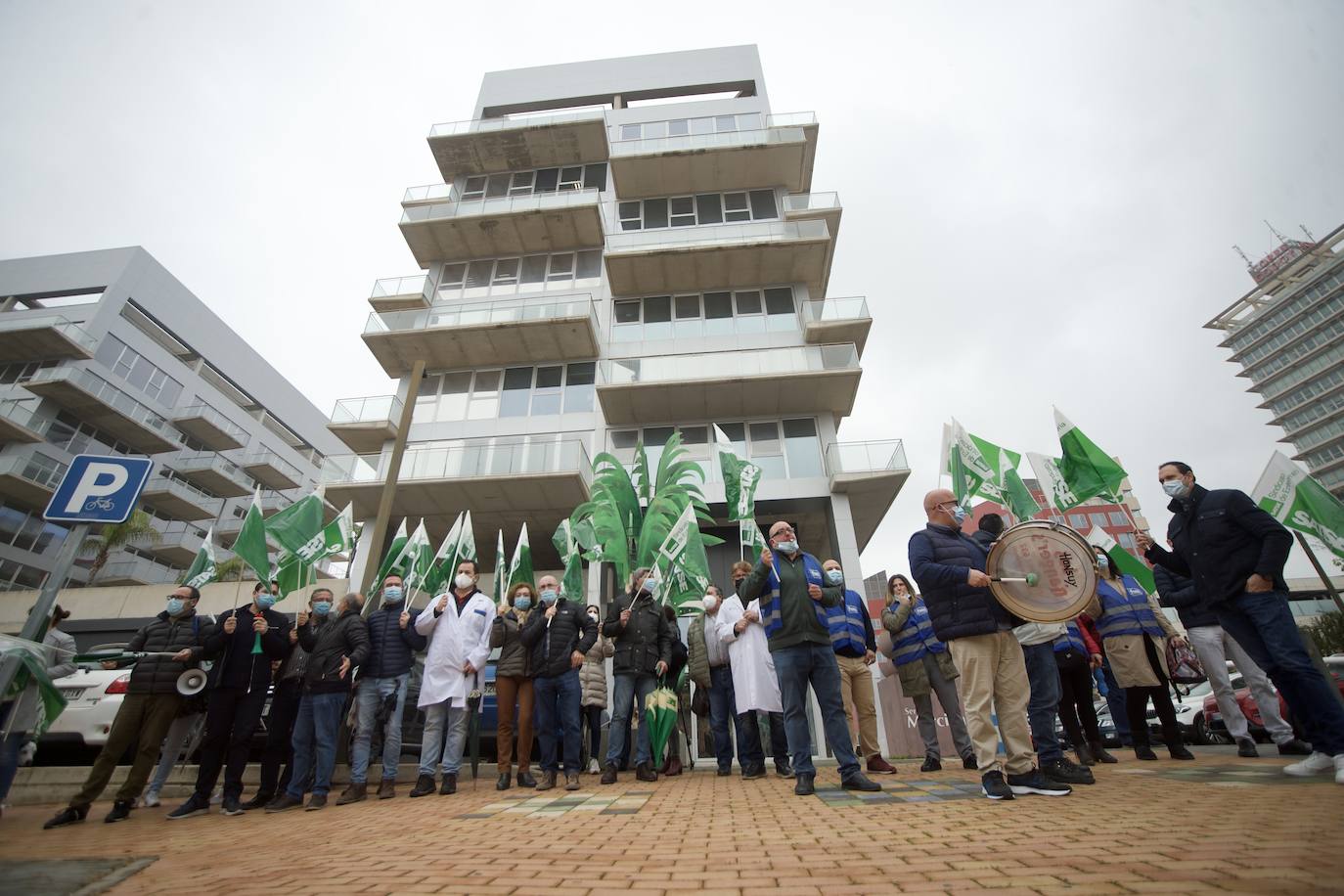 Fotos: Concentración de Satse contra los recortes en los refuerzos Covid