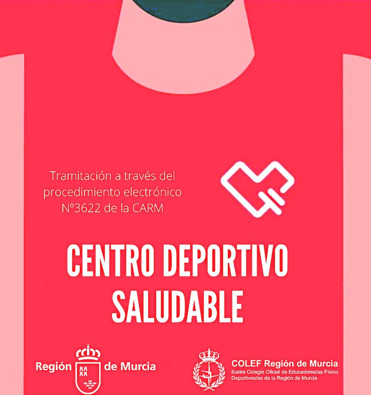 Cartel informativo de la marca de calidad 'Centro deportivo saludable. 