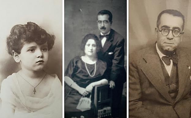 Miguel Espinosa de niño. | Maravillas Gironés y Juan Espinosa, padres de Miguel Espinosa. | Juan Espinosa Dato, padre de Miguel Espinosa