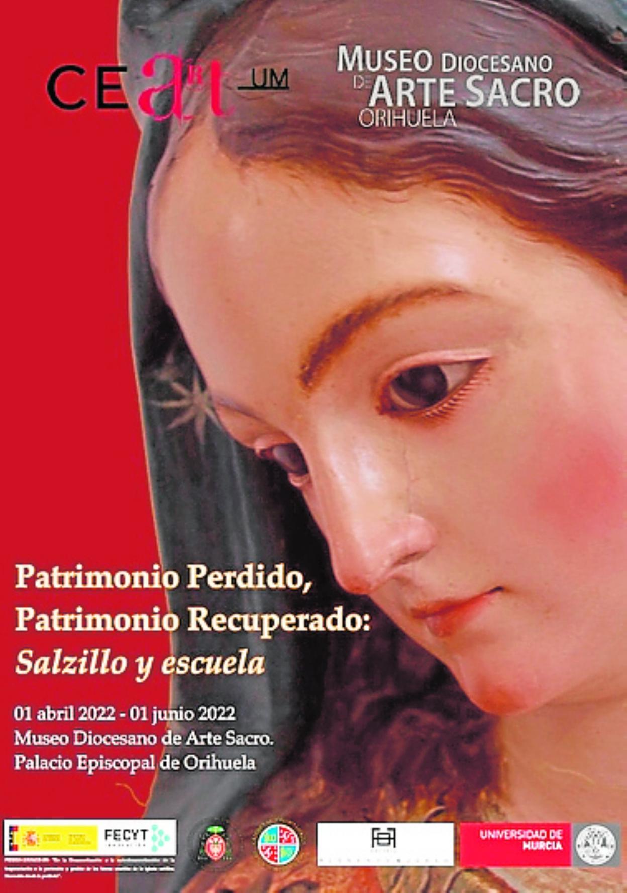 Cartel de la muestra que acoge el Museo de Arte Sacro de Orihuela.