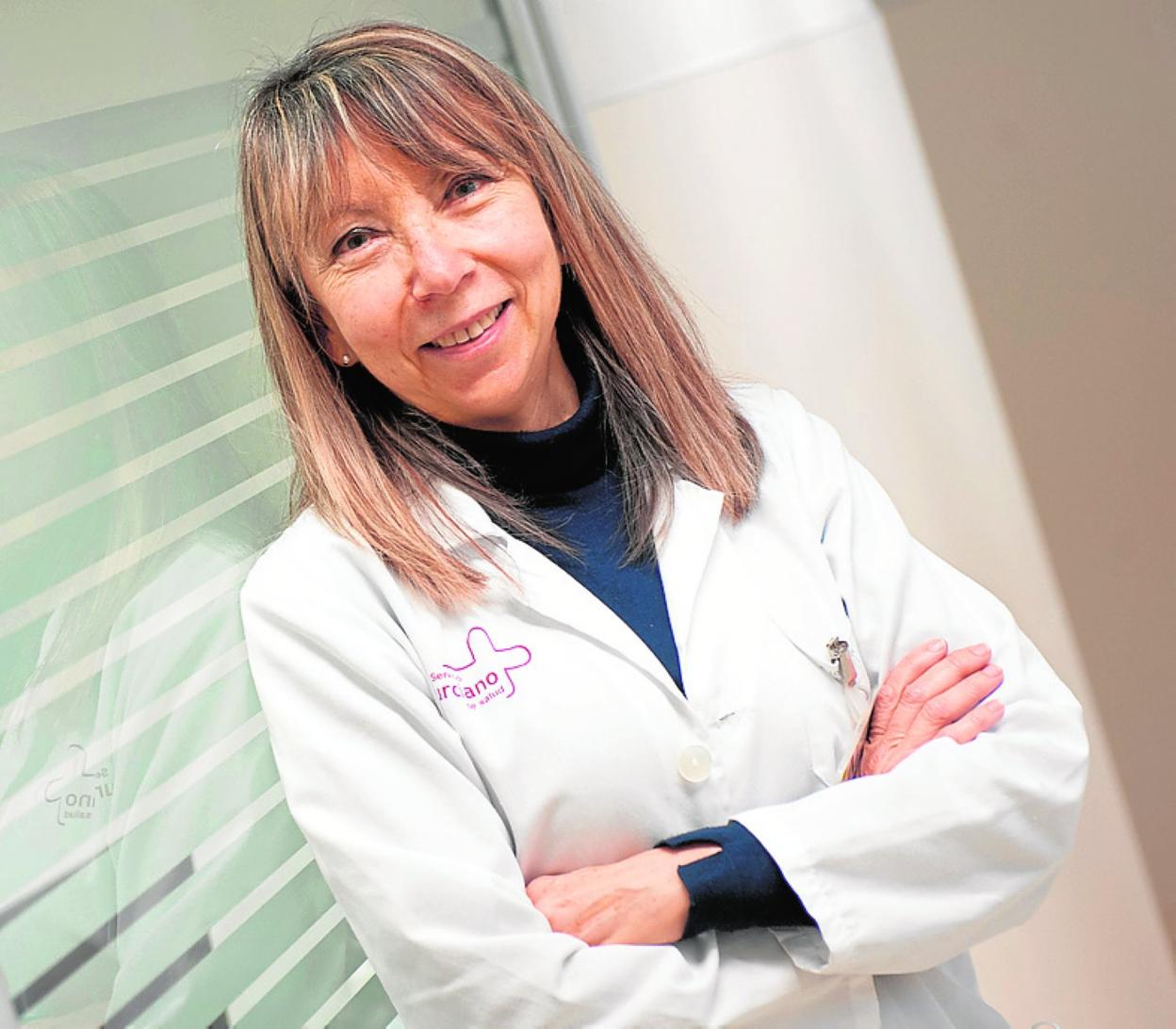 Concepción López Soler en el hospital de La Arrixaca. 