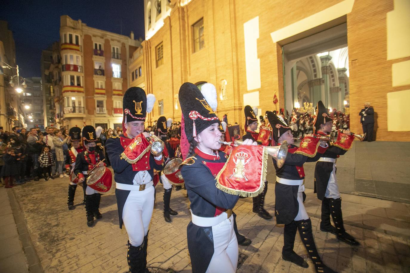 Fotos: Primer desfile de la Cofradía California en la Semana Santa de Cartagena 2022