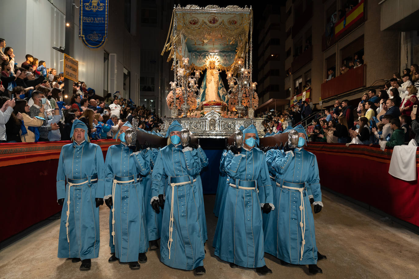 Fotos: El Paso Azul protagoniza la primera procesión en Lorca tras la pandemia