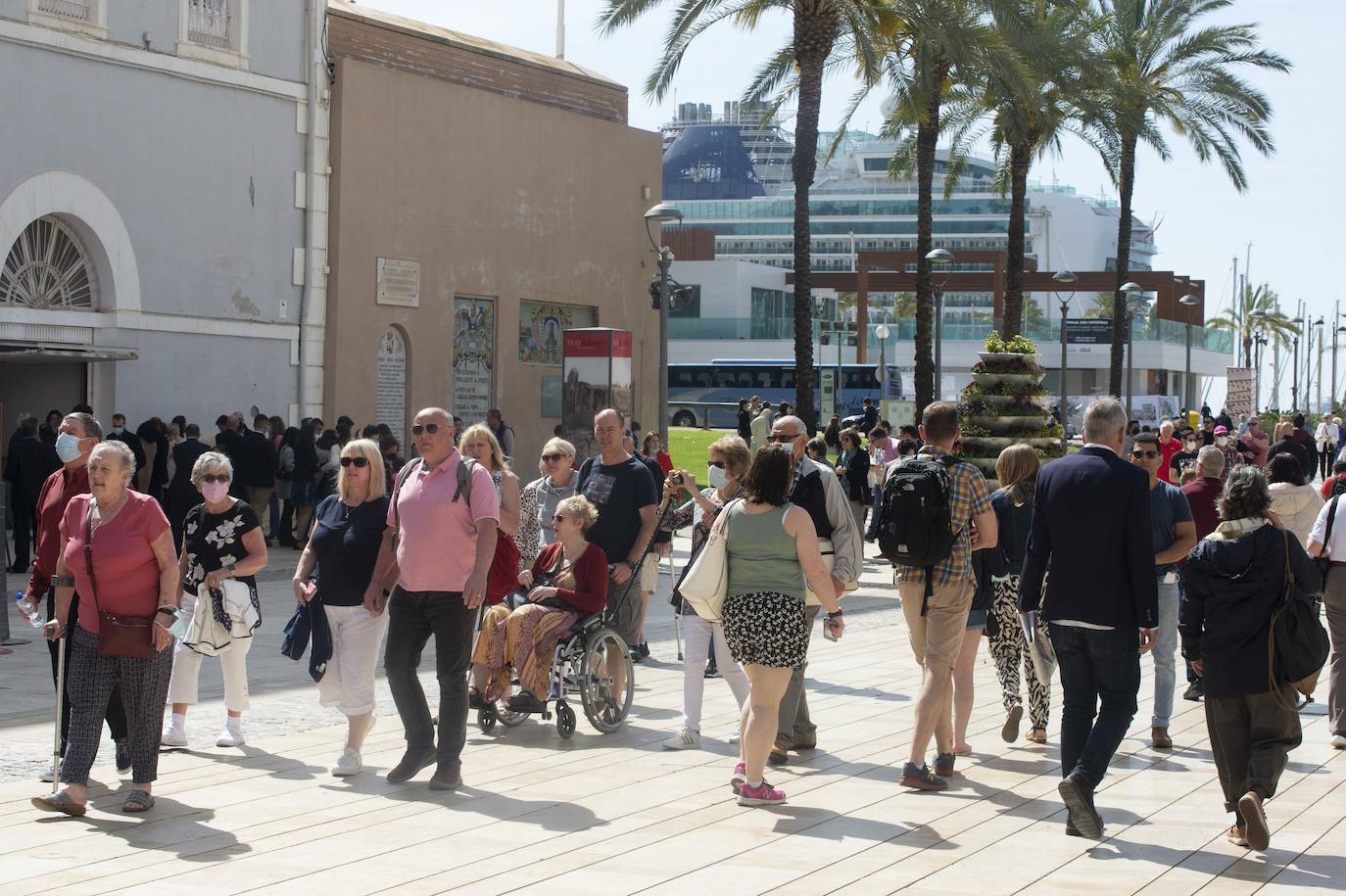 Fotos: El ambiente de Domingo de Ramos en Cartagena