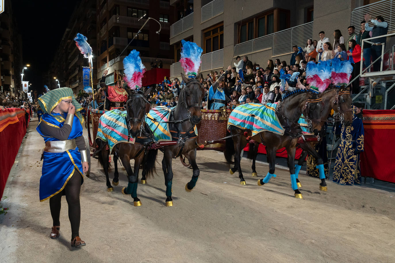 Fotos: El lujo de Egipto en la procesión azul de Domingo de Ramos