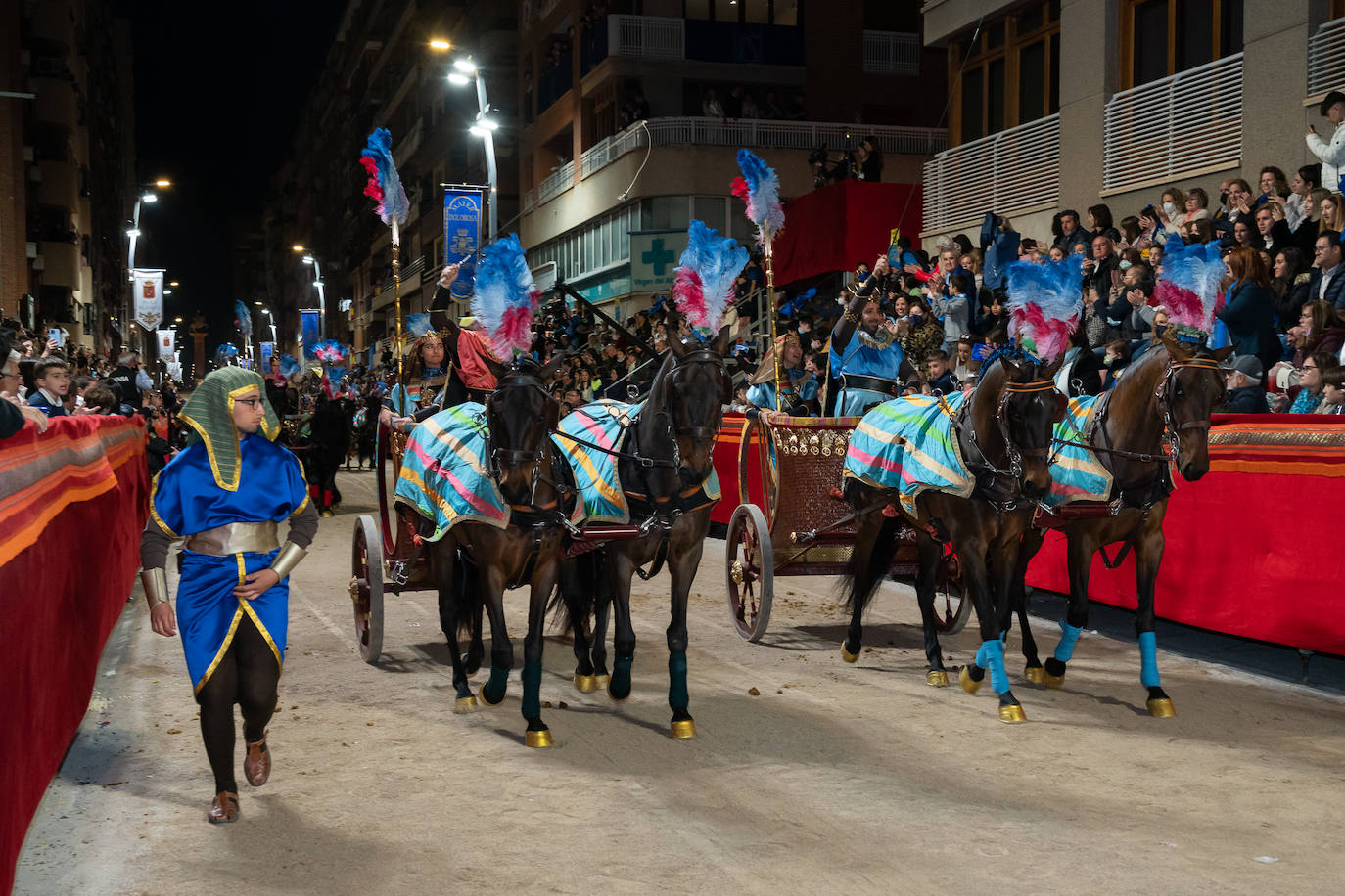 Fotos: El lujo de Egipto en la procesión azul de Domingo de Ramos