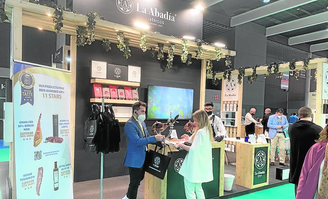 El estand de La Abadía Ibéricos, en Alimentaria. 