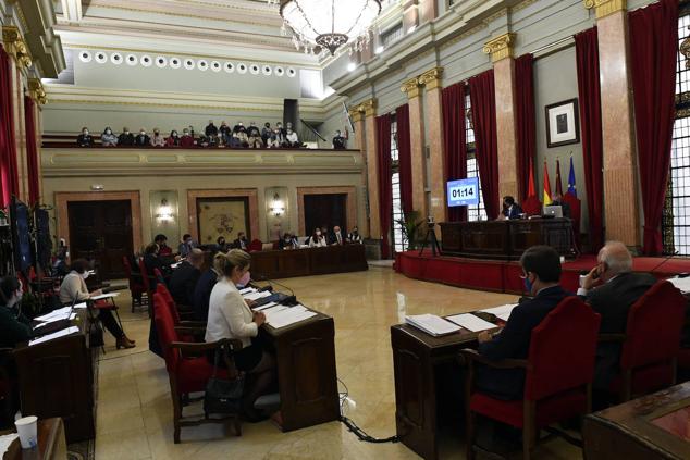 Fotos: Celebración del Pleno del Ayuntamiento de Murcia