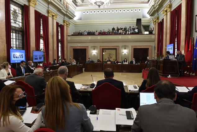 Fotos: Celebración del Pleno del Ayuntamiento de Murcia