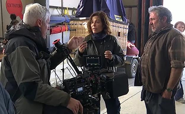 Una imagen del rodaje de 'Ruta salvaje'.