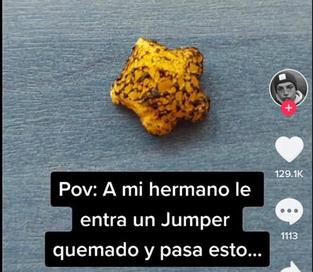 Se encuentra un 'Jumpers' quemado y la marca le regala un lote de productos