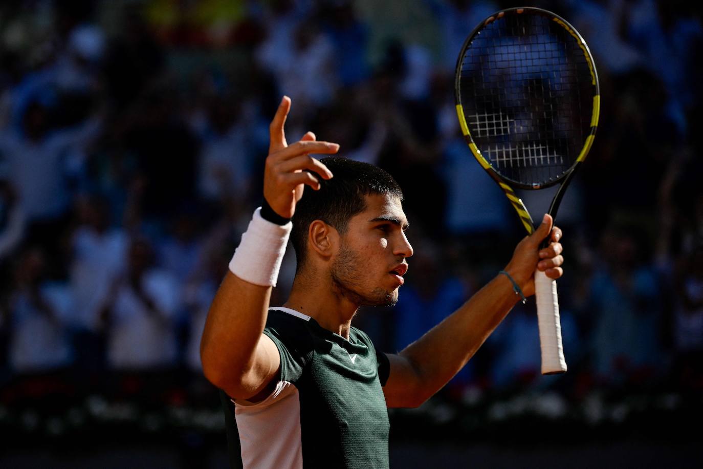 Fotos: La victoria de Carlos Alcaraz ante Novak Djokovic en el Masters de Madrid, en imágenes