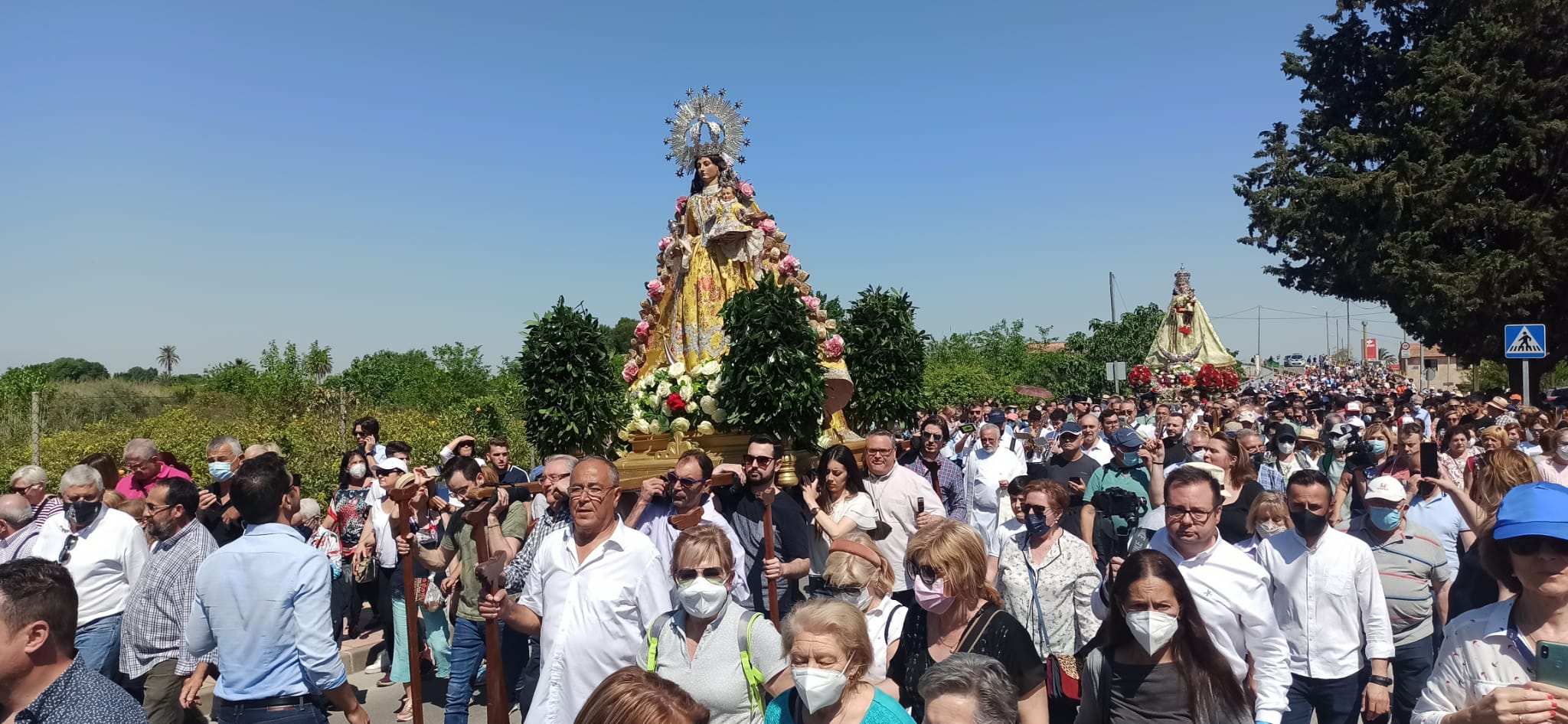 Fotos: La romería de la Morenica en su regreso a su santuario de Algezares, en imágenes