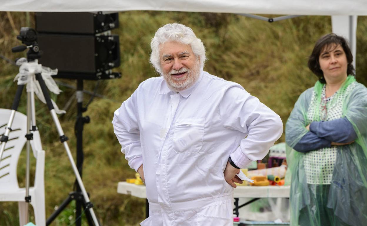 Cristóbal Gabarrón, en el encuentro de Ámbito en El Niño de Mula, el 26 de febrero. 