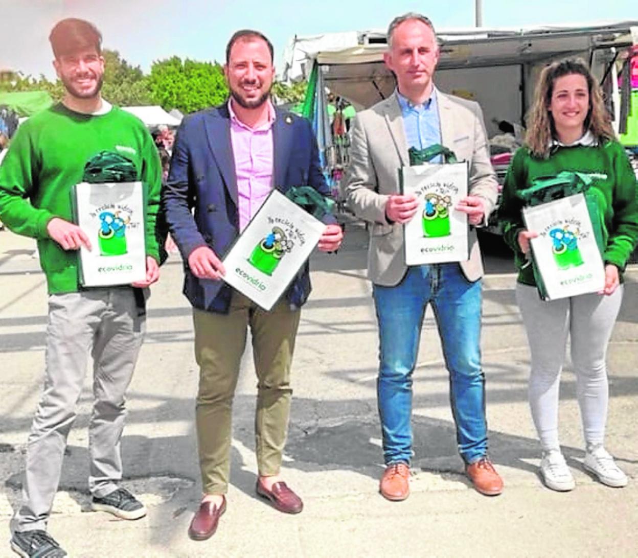 Campaña para reciclar vidrio en Lorca. 