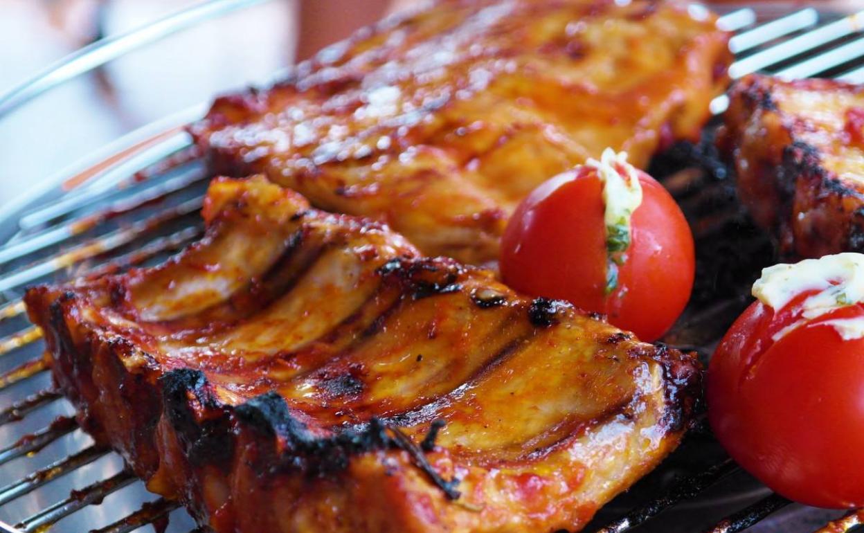 Costillas de cerdo a la barbacoa