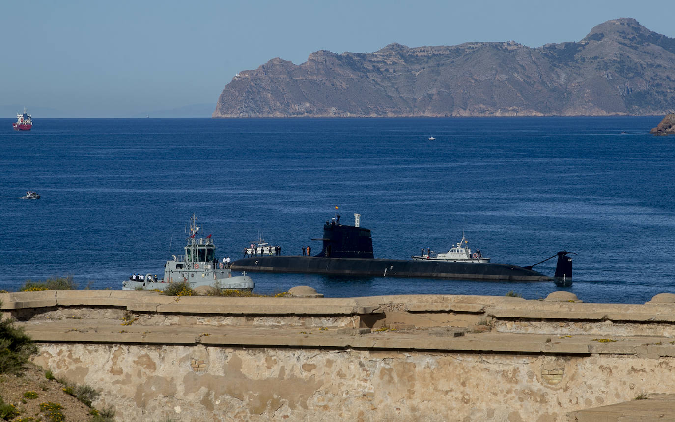 Fotos: El submarino S-81 &#039;Isaac Peral&#039; comienza las pruebas de mar frente a Escombreras