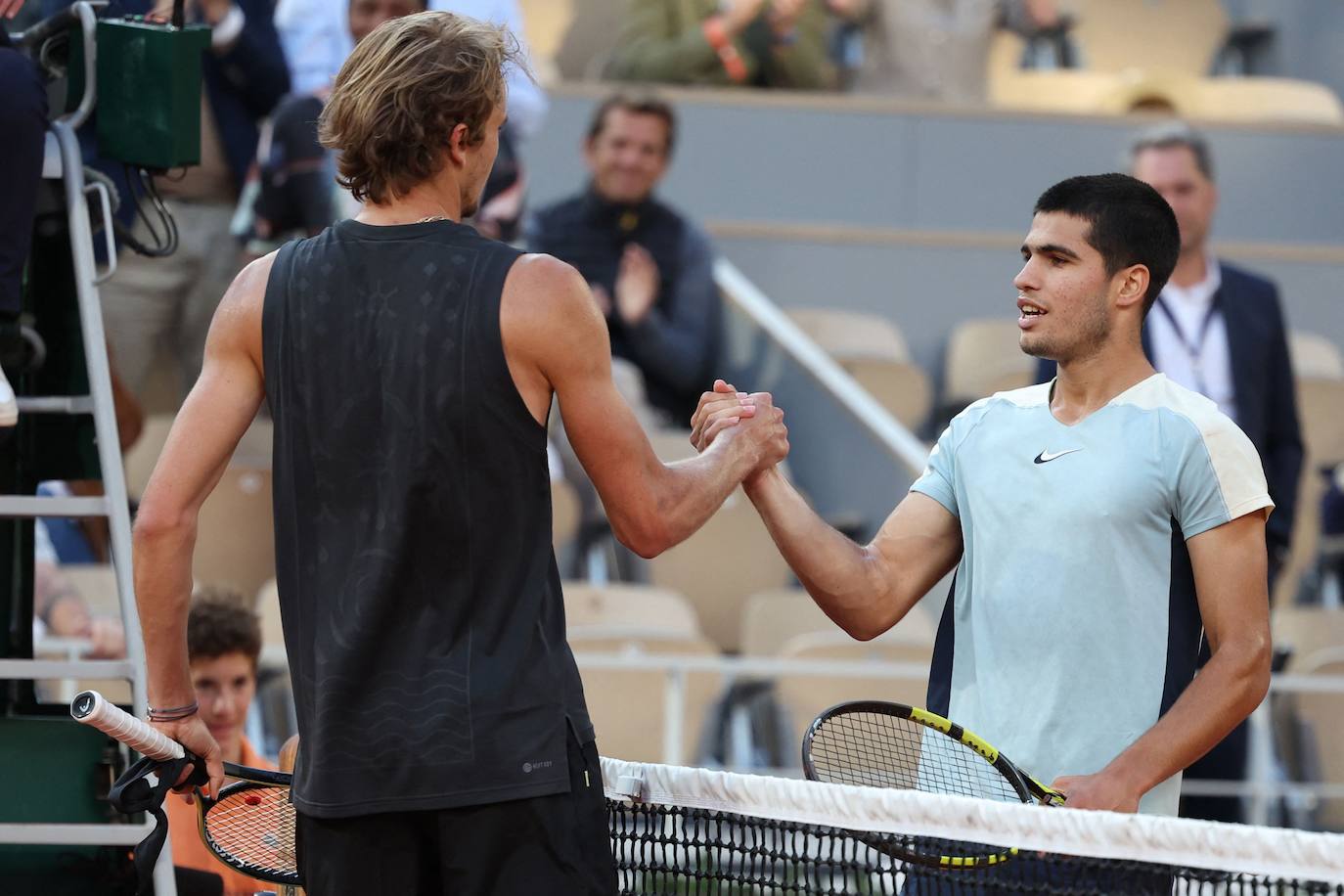 Fotos: Carlos Alcaraz se despide de Roland Garros tras caer ante Zverev