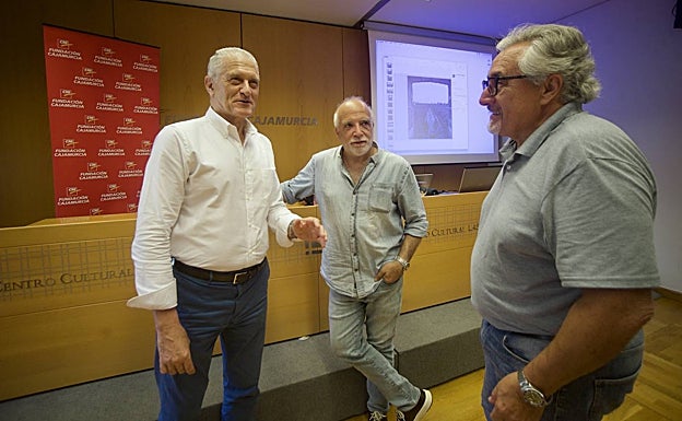 Ángel Campos, David Airob y Juan Francisco Moreno, en Las Claras. 