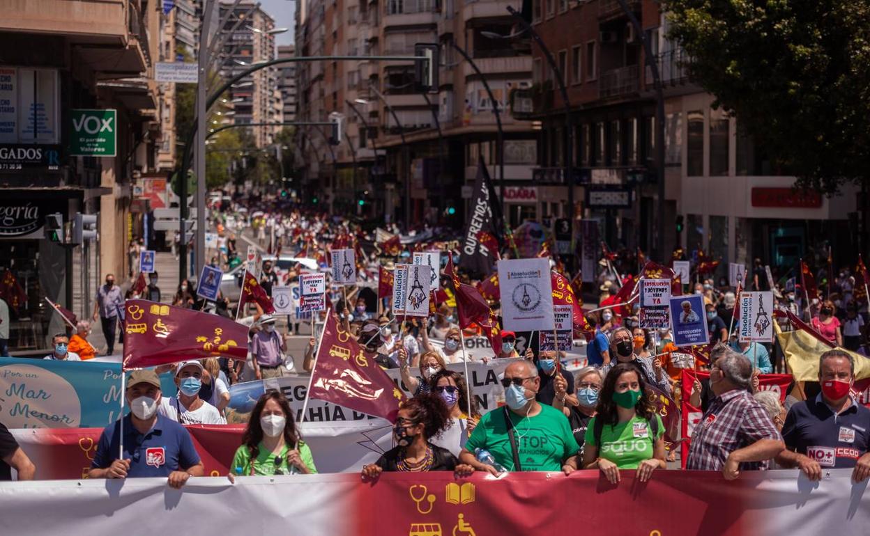Imagen de archivo de la manifestación del 9 de junio de 2021.