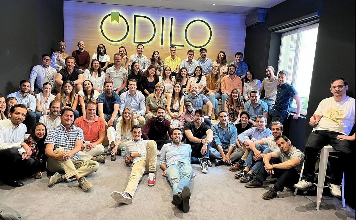 La plantilla de Odilo.