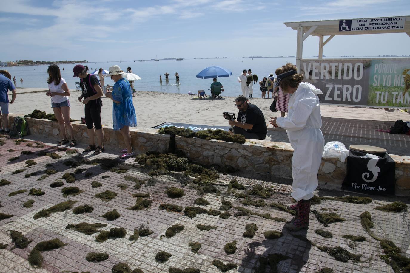 Fotos: Los actos simbólicos de protesta en el Mar Menor por el Día Mundial del Medio Ambiente