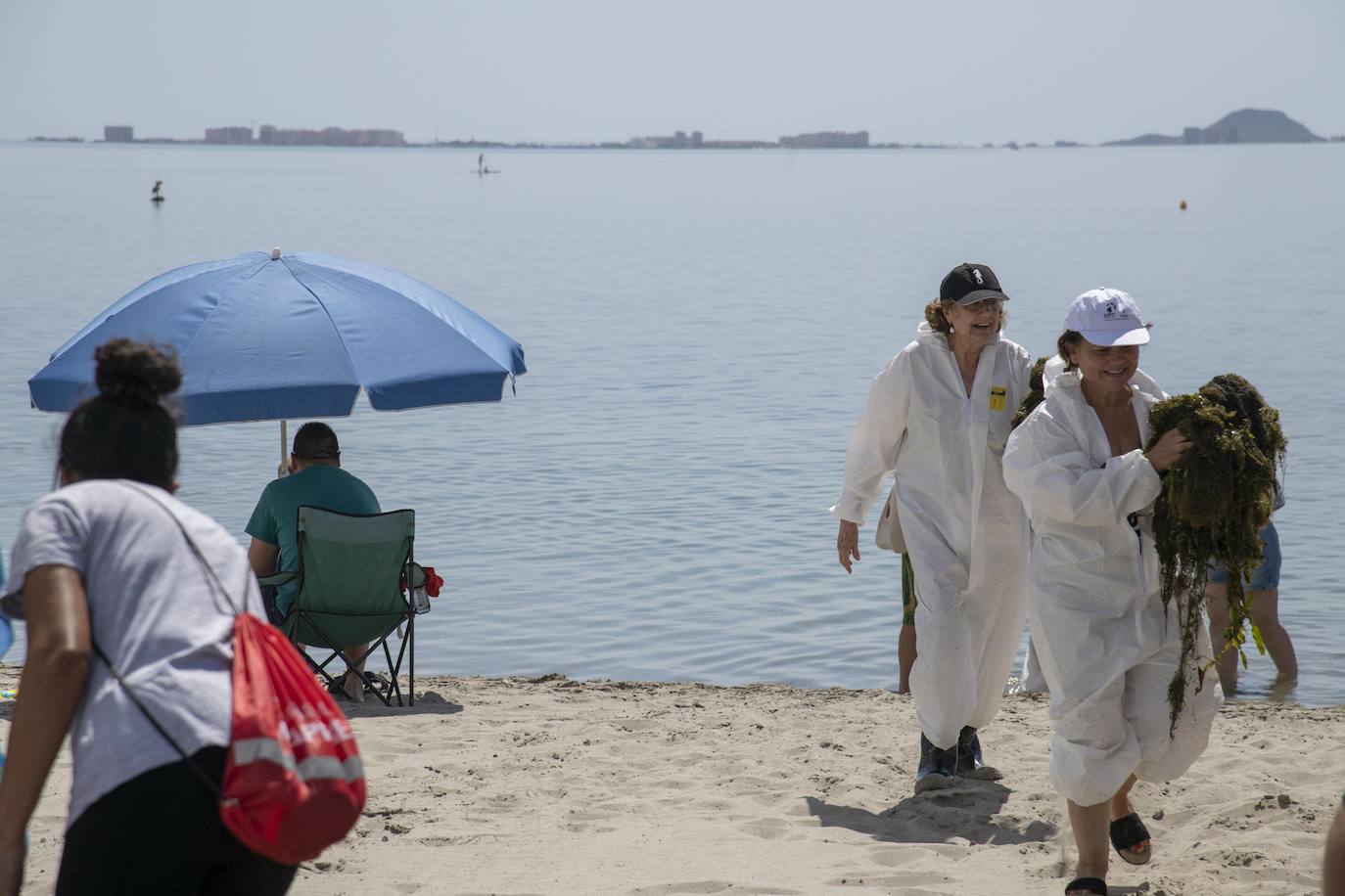 Fotos: Los actos simbólicos de protesta en el Mar Menor por el Día Mundial del Medio Ambiente