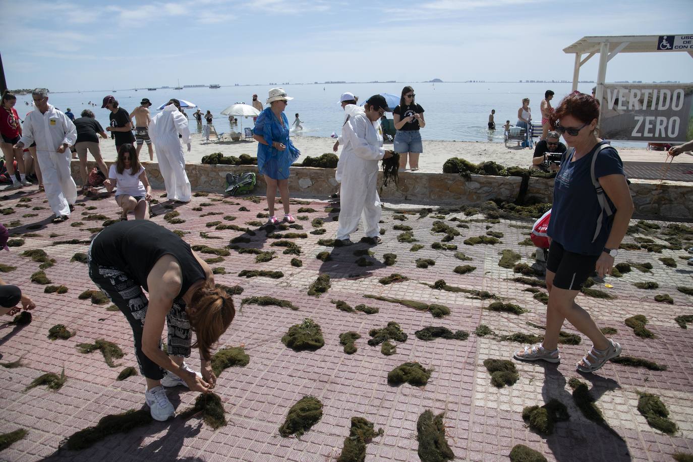 Fotos: Los actos simbólicos de protesta en el Mar Menor por el Día Mundial del Medio Ambiente