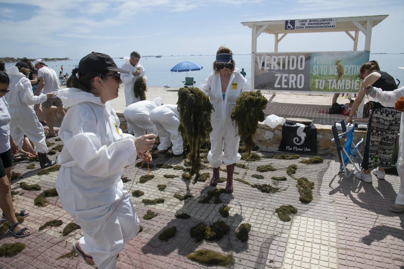 Fotos: Los actos simbólicos de protesta en el Mar Menor por el Día Mundial del Medio Ambiente