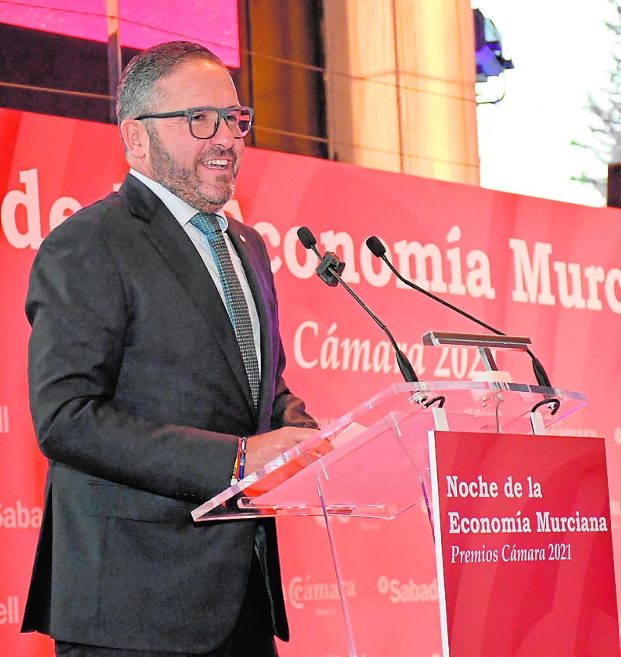 Miguel López Abad, en su discurso durante la gala. 