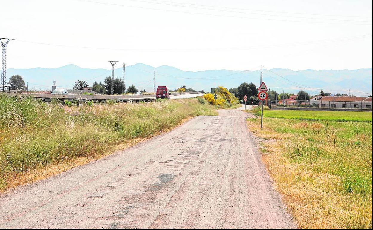Zona de Campillo junto a la rambla de Biznaga incluida en el mapa de zonas de flujo preferente.