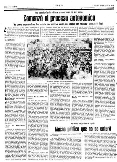 Imagen - Crónica de la asamblea de Totana en la que se decidió ir por la vía del 143.