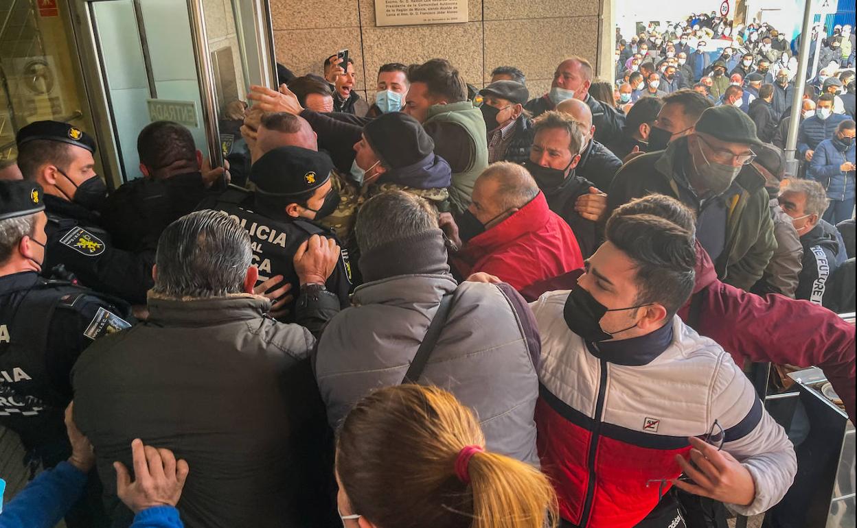 Asalto al Pleno de Lorca, el pasado 31 de enero.