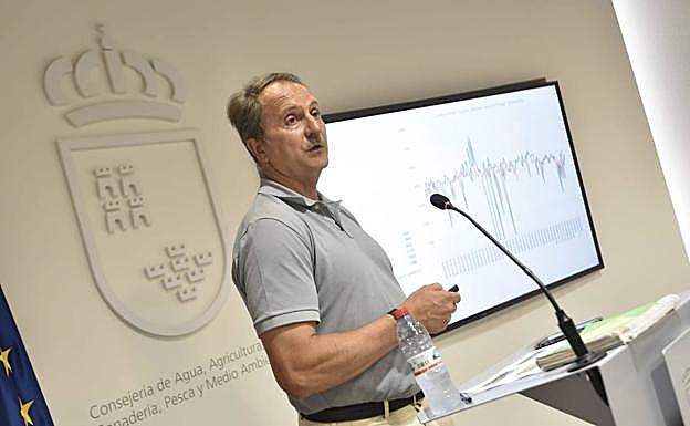 Emilio María Dolores Pedrero, durante la rueda de prensa.