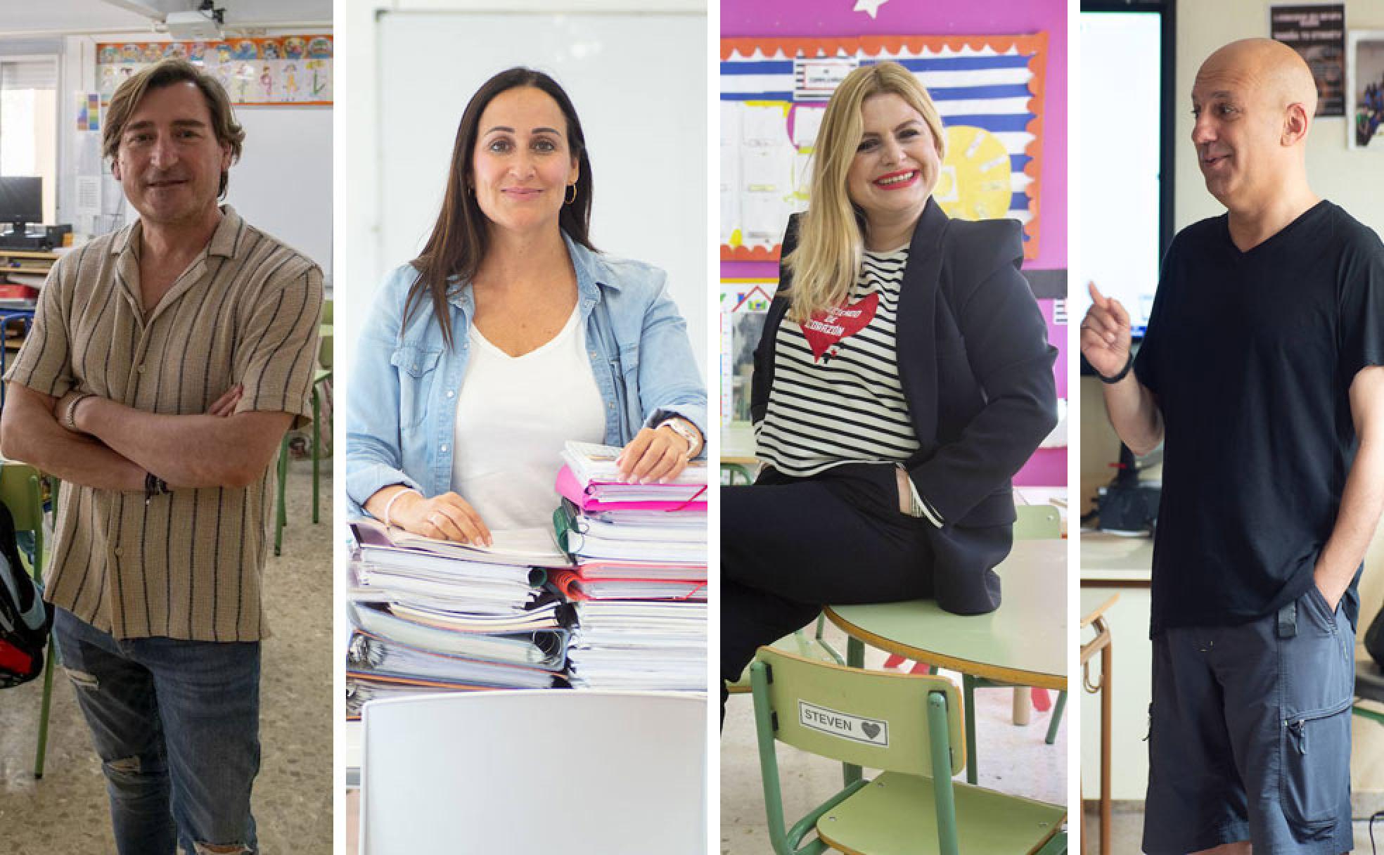 Antonio García Arias, Remedios Lajara, Esperanza Meseguer y Andrés Carlos López Herrero.