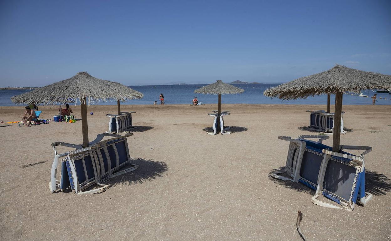 Imagen de archivo de una playa de la Región de Murcia. 