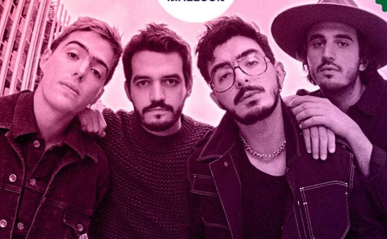 Cartel promocional de Morat en Las Noches del Malecón.