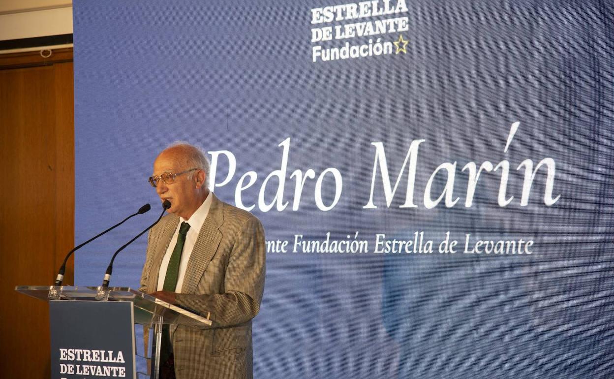 El presidente de la Fundación Estrella de Levante, Pedro Marín, este viernes. 