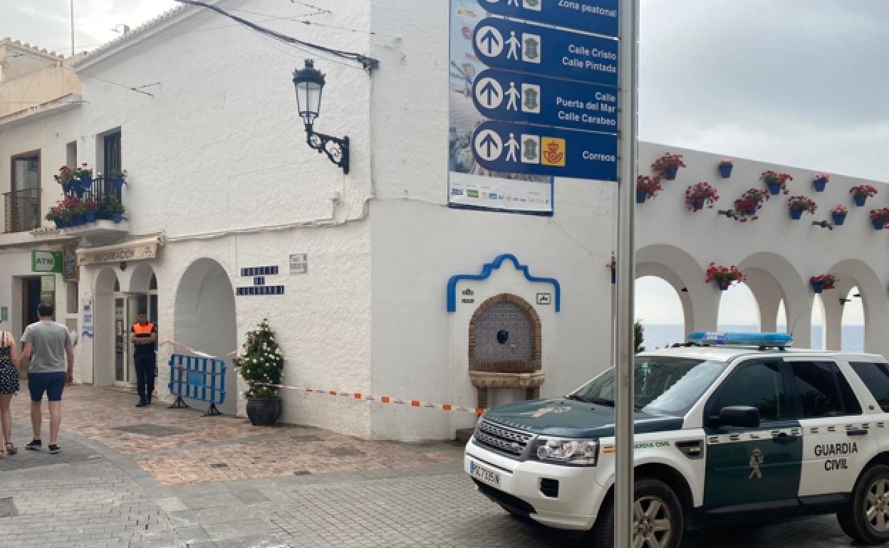 Agentes de Guardia Civil, en el lugar de los hechos. 