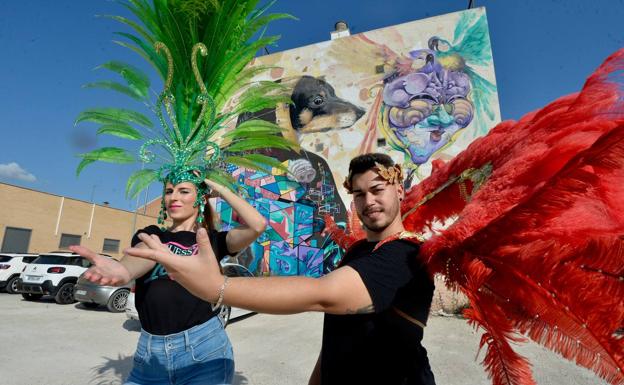 Irene Nicolás y Pedro Medina, musos del Carnaval de Cabezo de Torres de 2023. 