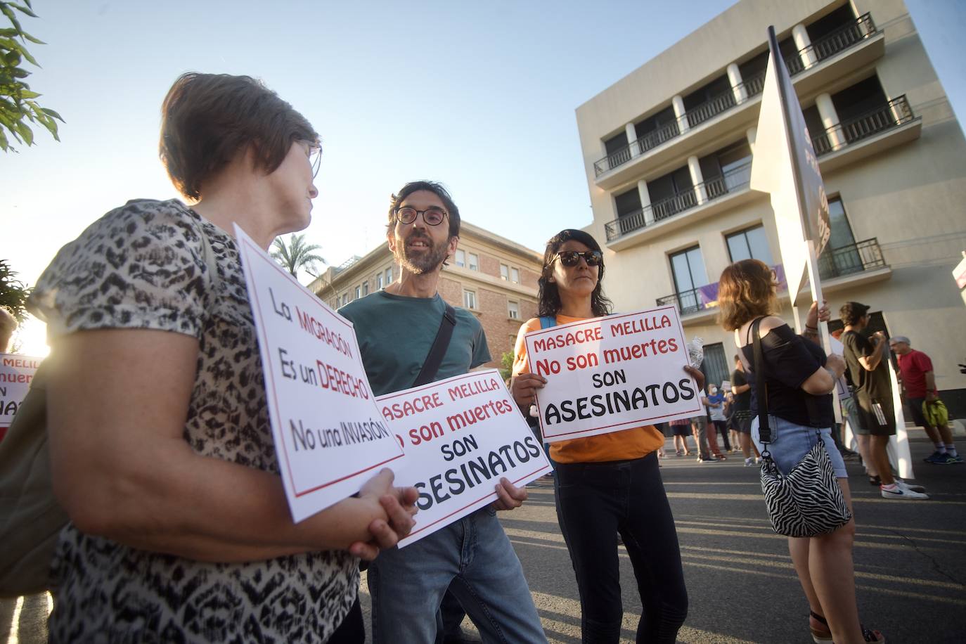 Fotos: Concentración en Murcia contra los «asesinatos» en Melilla