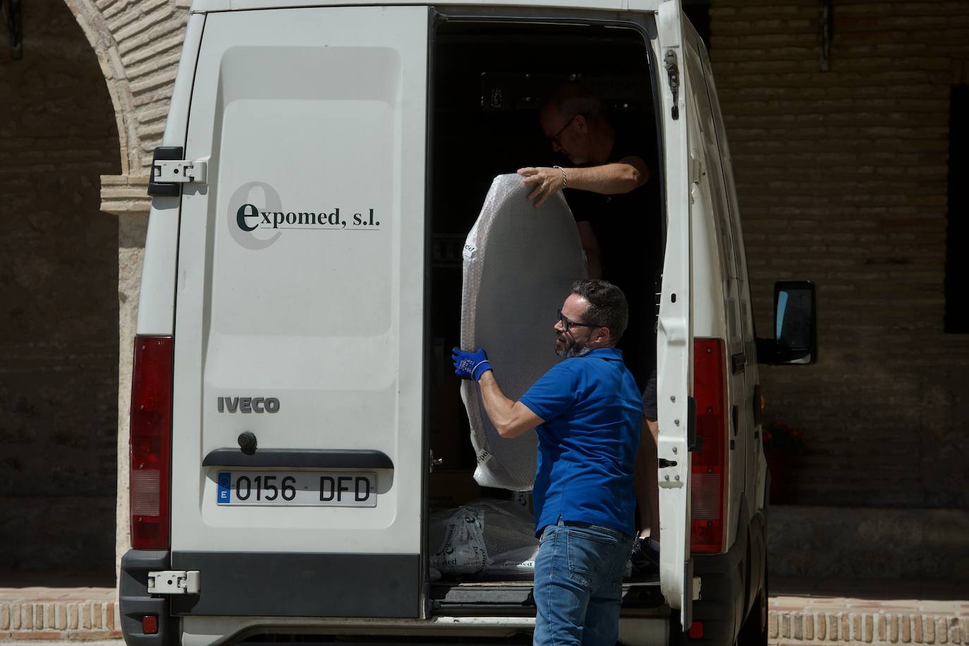 Fotos: La recuperación de las obras que se llevaron de Mula las clarisas después de tres años, en imágenes