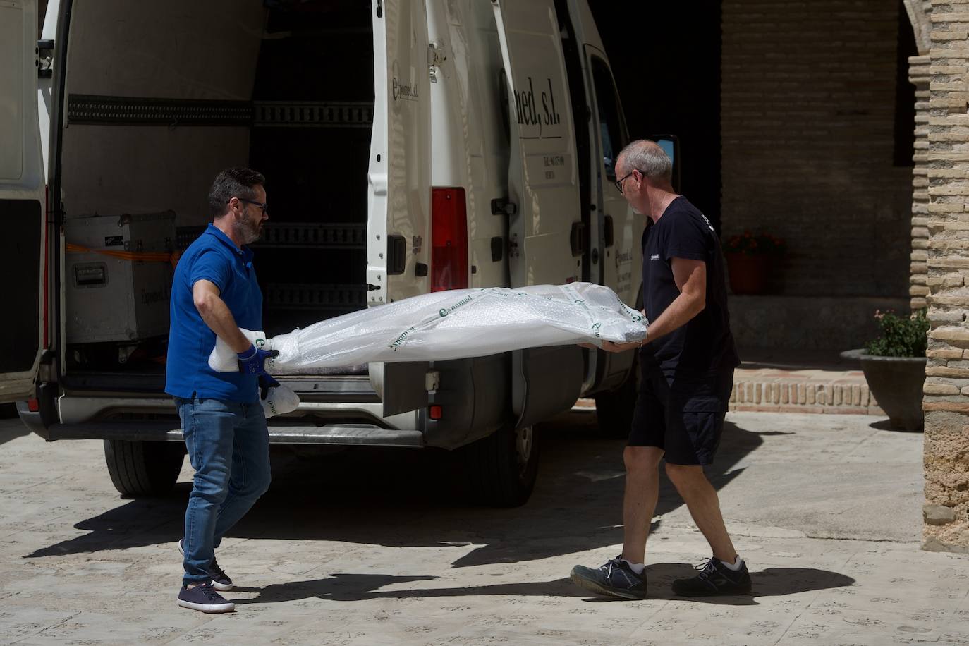 Fotos: La recuperación de las obras que se llevaron de Mula las clarisas después de tres años, en imágenes