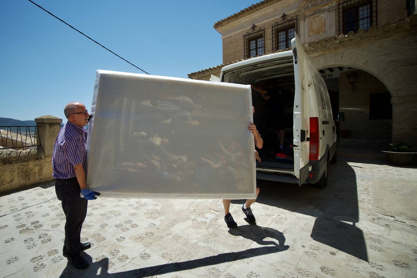 Fotos: La recuperación de las obras que se llevaron de Mula las clarisas después de tres años, en imágenes