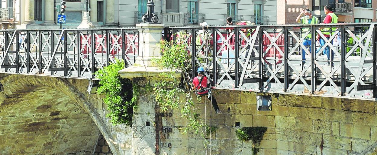 El Puente Viejo, sin vegetación
