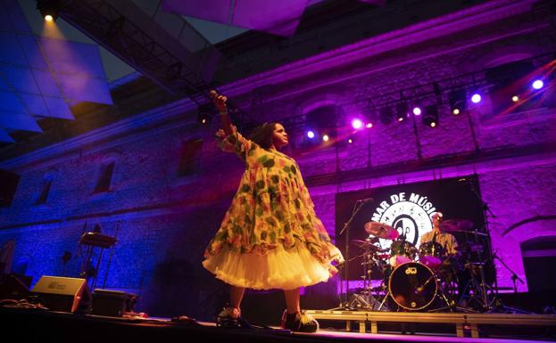 Lido Pimienta, anoche, en La Mar de Músicas.