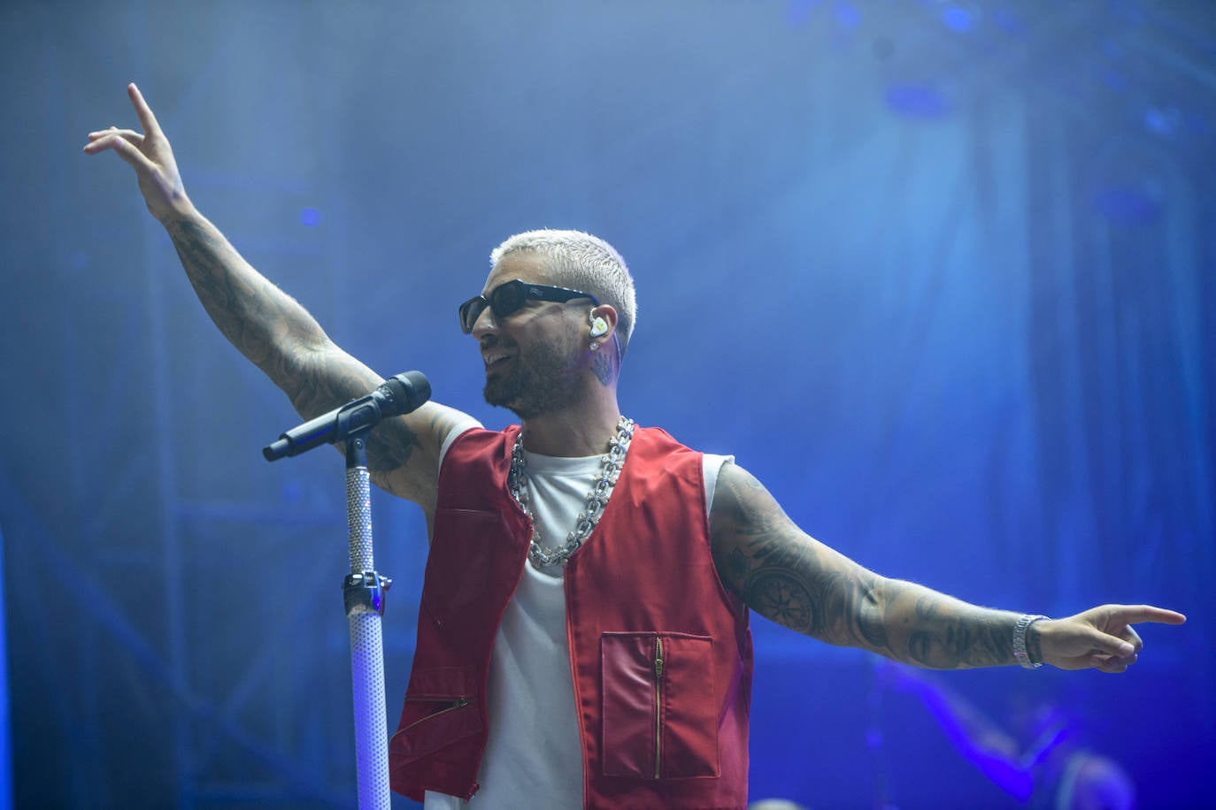 Fotos: Maluma sube la temperatura en Murcia