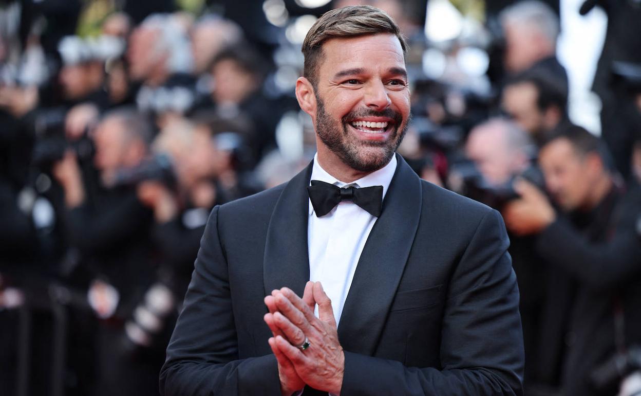 El cantante Ricky Martin, durante la premiere de 'Elvis', en mayo, en el Festival de Cannes.