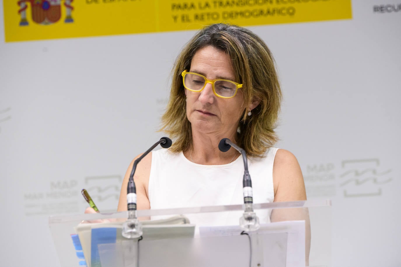 Fotos: La visita de López Miras y Ribera a la Oficina del Mar Menor de Murcia, en imágenes